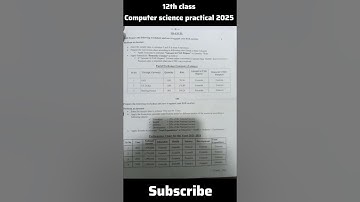 12th class computer science practical 2025