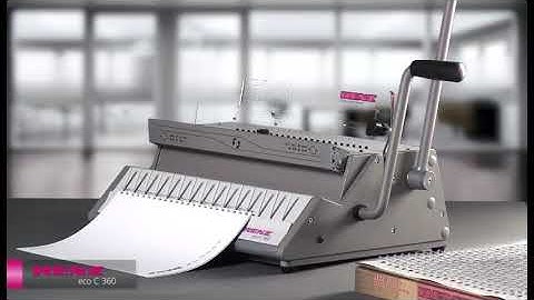 Renz - Eco C 360 2:1 Pitch Punching and Binding Machine