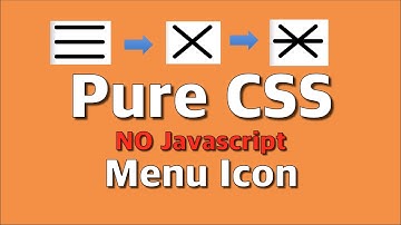 움직이는 햄버거 메뉴 버튼 (HTML+CSS) No javascript