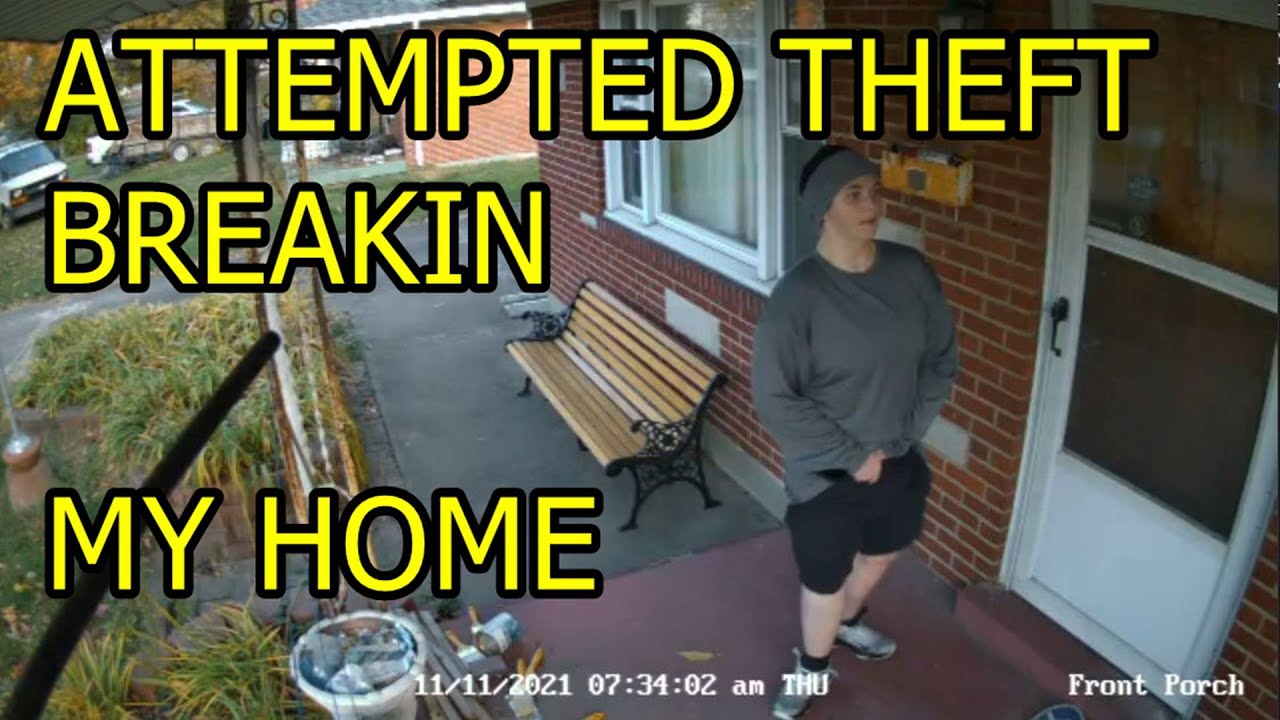 Caught On Camera - Attempted Bike Theft Breakin At My Home - YouTube
