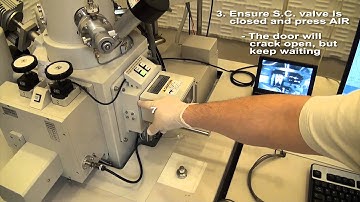 Hitachi S-4800 SEM sample insertion