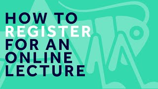 Famous How to Register for an Online Lecture Profile