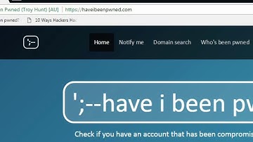 Check whether your Email is compromised in any data breach