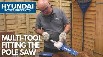 Setting Up The Polesaw Attachment For The HYMT5200X Hyundai 52cc 5-in-1 Petrol Multi Tool