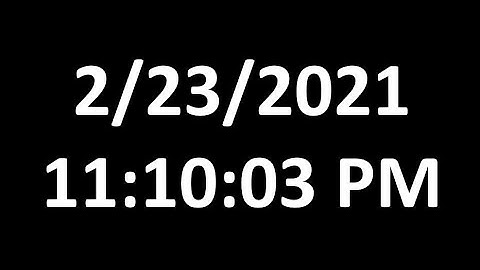 MatsClock 260070 - Free Digital Clock for PowerPoint Presentation Slides