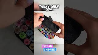 48-Color Dual-Tip Alcohol Markers For Art Design