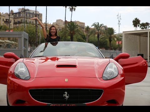 DRIVING A FERRARI in BARCELONA