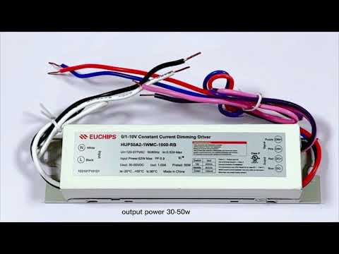 EUCHIPS 15W-96W Universal LED Drivers for North America
