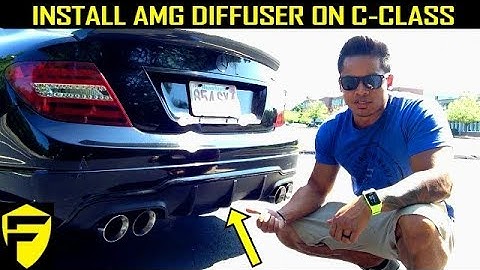 INSTALL AMG C63 DIFFUSER ON MERCEDES C250 C300