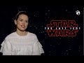 Daisy Ridley and Mark Hamill Talk Jedi Training Scenes