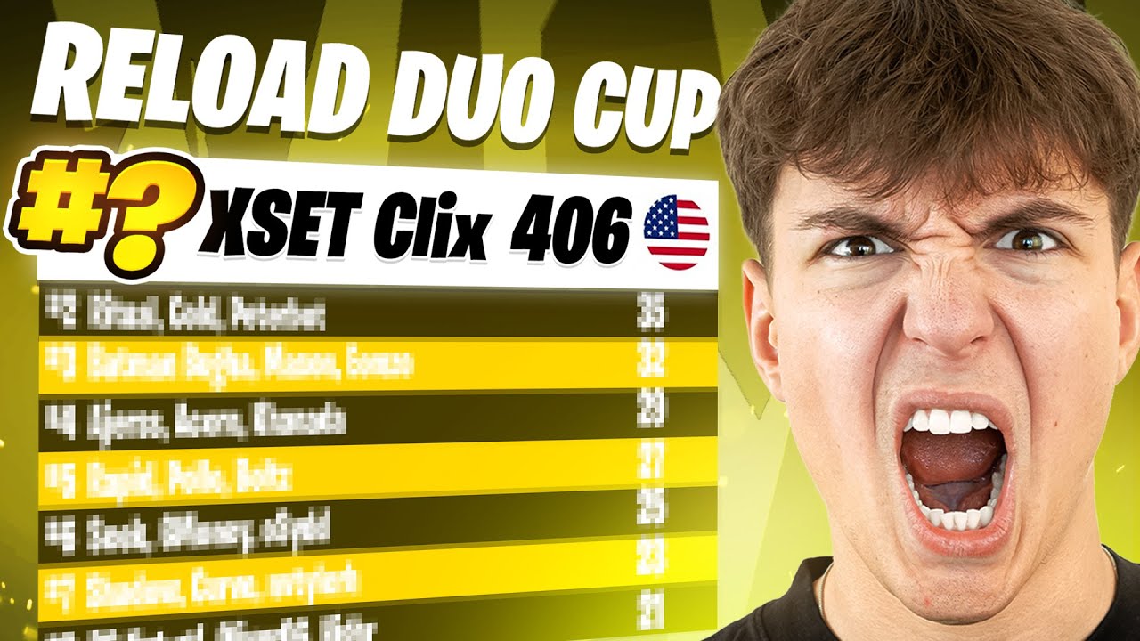 Clix goes CRAZY in the Reload Duo Cash Cup 🏆 - YouTube