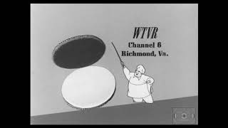 Station IDs: WNBT, WCBS, WHB, WHAS, WVEC, WTVR, WHB, KMBC, WNAC (circa 1954)