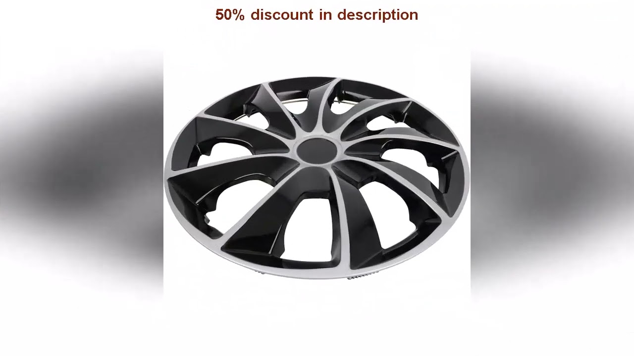 SCITOO Snap On Hubcap Rim 15 inch Auto Tire Replacement Exterior Cap OEM Steel Wheel Hubcaps Wh