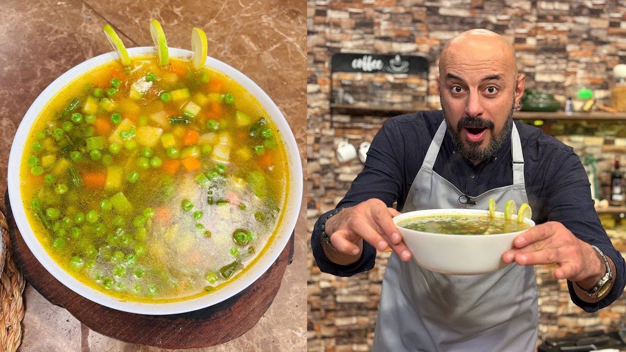 طريقة عمل شوربة الخضار | الفطاطري مع الشيف وحيد كمال