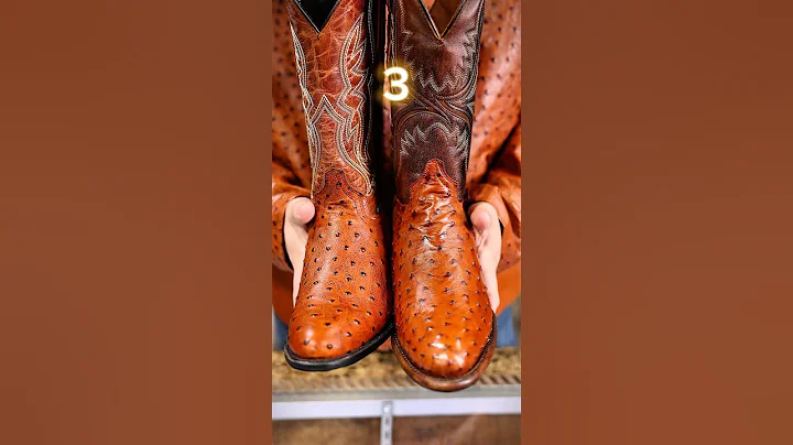 Print vs Genuine exotic ostrich boots #westernwear #cowboyboots #texascountry
