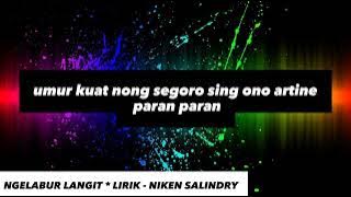 NGELABUR LANGIT * LIRIK - NIKEN SALINDRY