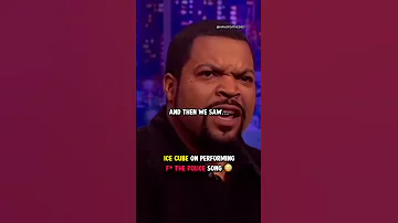 Ice Cube on performing “F* The Police” song with N.W.A. 😳