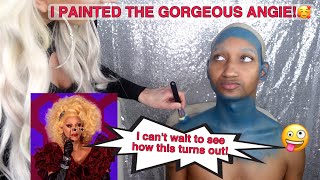 I PAINTED ANGERIA PARIS VAN MICHEALS INTO A SEA SIREN 💙 MAKEUP AND CHAT