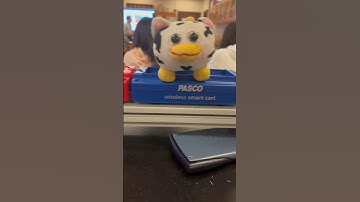 Peepy rides a PASCO smart cart