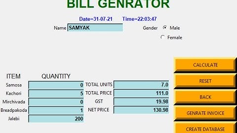 PYTHON PROJECT|EASY|RESTAURANT BILL GENRATOR PART 1|GUI BASED-TKINTER|SOURCE CODE|DOWNLOAD
