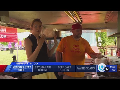 Food vendors battle heat during Syracuse festivals