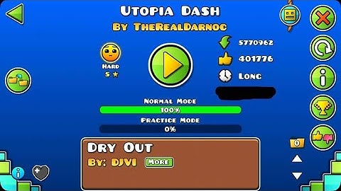 Geometry Dash - Utopia Dash by Darnoc (100% Complete)