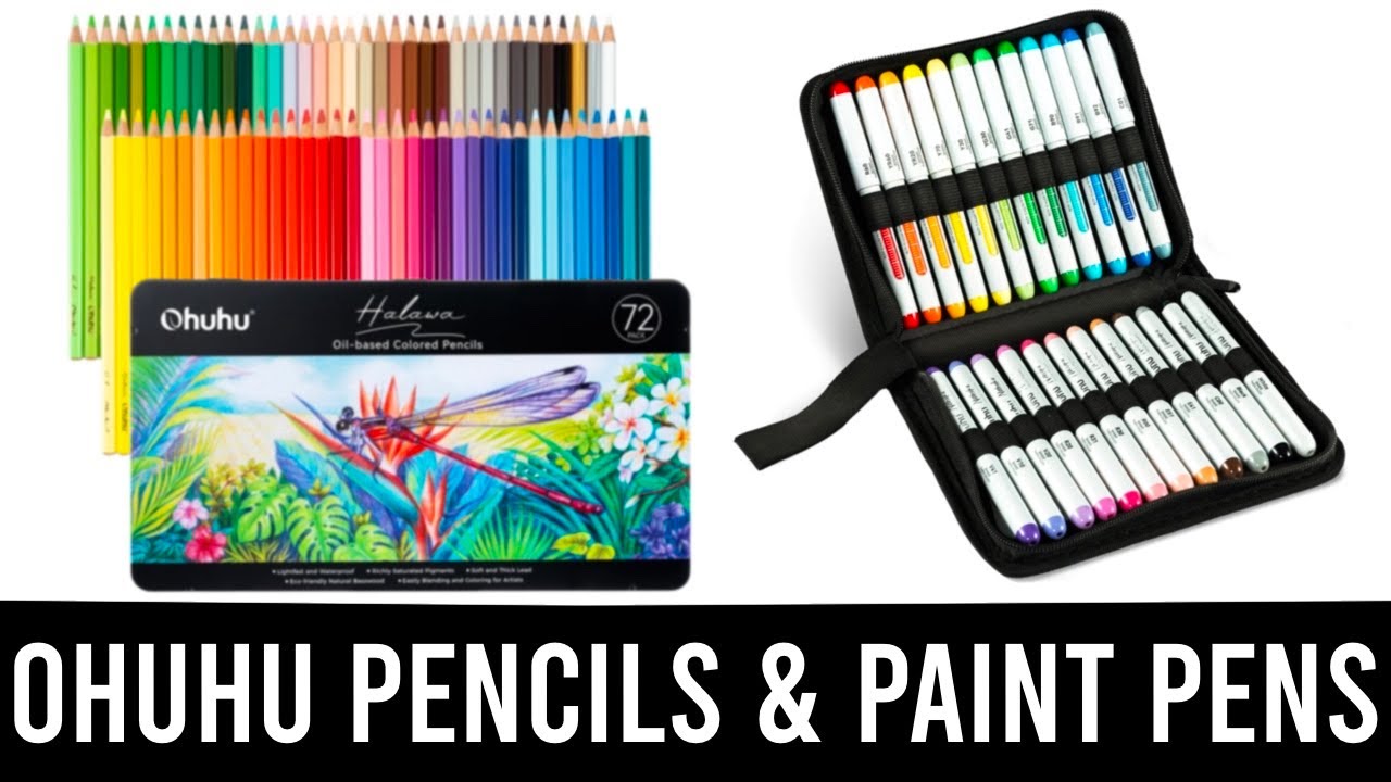 Ohuhu Halawa Coloured Pencils & Nahuku Acrylic Pens | Review
