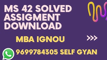 ms 42 solved assignment  download 2022.