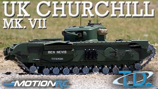 Celebrity Tongde UK Churchill Mk. VII 1/16 Scale RC Tank Overview | Motion RC Net Worth