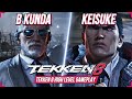TEKKEN 8 ⚡ B kunda (VICTOR) vs Keisuke (KAZUYA) Aggressive Gameplay ⚡ T8 Player Match ⚡