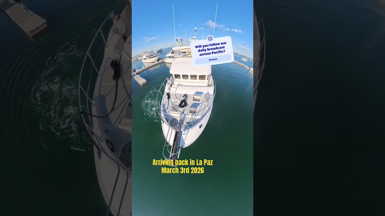 ⁣Prep Pacific crossing begins… back from a Cortez cruise #mexico #cortez #nordhavn #yachts #yachtech
