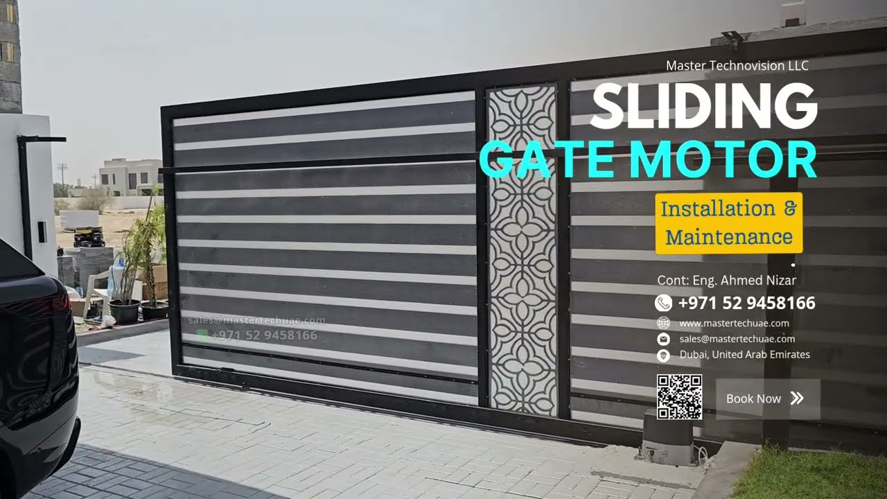 Automatic Sliding Gate Opener Installation 052-9458166 | NICE THOR 1500