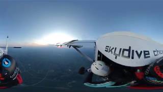 Twin Otter - 360° VR 5K Skydive Chicago Video 13000' Exit AFF Cat C