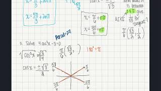 Precalc 5 3B Solving Trig Equations