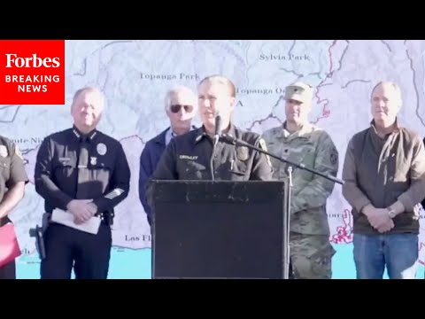 BREAKING NEWS: Los Angeles Fire Department Officials Give Update On Wildfires