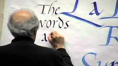Robert Palladino Calligraphy Lecture and Demonstra...