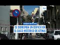 Explosión en el centro de Atenas: Se derrumba un edificio antiguo y rescatan a 2 mujeres