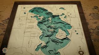 LAKE ART - 3D WOODEN LAKE MAP PRODUCTION - Long Lake, Grand Traverse County, MI