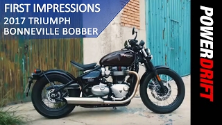 Triumph Bonneville Bobber (2017) : First Impression : PowerDrift