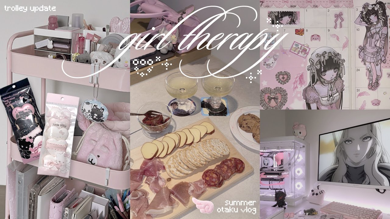 girl therapy (ᓀ‸ᓂ)✦ trolley reset, summer charcuterie, domi world stickers, dark fantasy anime