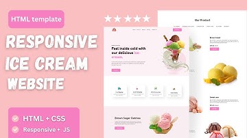 Responsive Ice Cream Website Using HTML, CSS & JavaScript