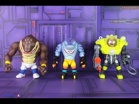 Mattel Street Sharks Wave 2 - Streex, Slammu & Dr Piranoid