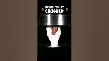 🚽🔥 Skibidi Toilet CRUSHED Under Hydraulic Press 🚽🔥 #Skibidi #SkibidiToilet #HydraulicPress #ASMR