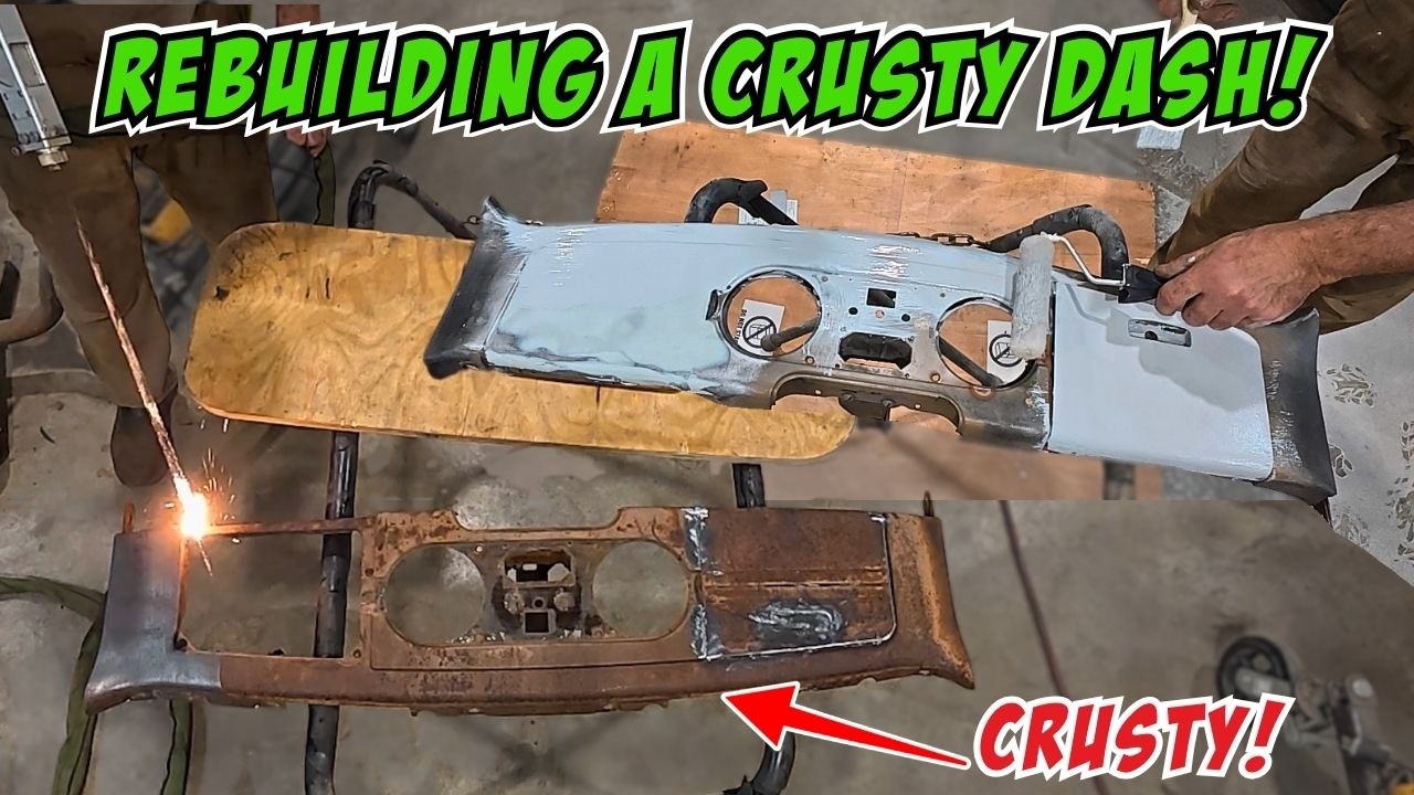 Cleaning up a crusty 1938 Plymouth dash to fit some modern gauges