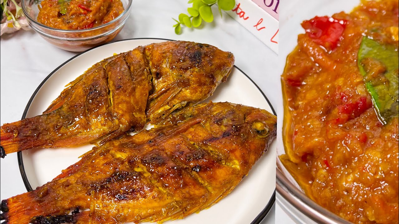 RESEP IKAN BAKAR MANIS GURIH DAN LEMBUT PLUS SAMBAL TERENAK