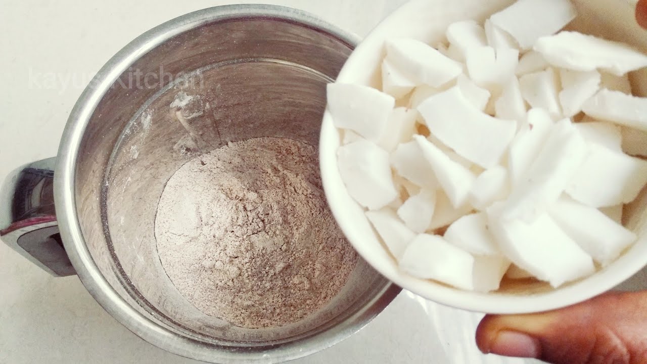 ராகி மாவு கூட தேங்காய் சேர்த்து இப்படி healthy breakfast செஞ்சு குடுங்க | Ragi Appam @kayus kitchen