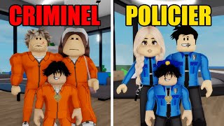 VIE DE CRIMINEL VS VIE DE POLICIER SUR BROOKHAVEN ! ROBLOX