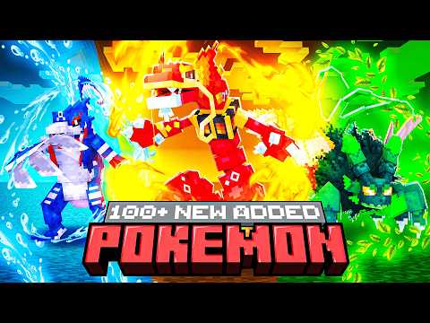 100+ NEW POKEMON Added Into Minecraft Cobblemon!