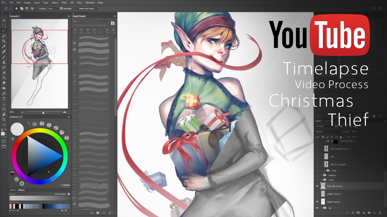 Digital Painting - Christmas Thief
