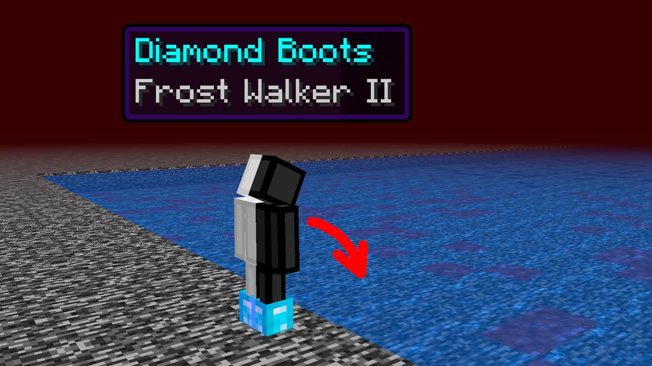 what if i step on water with Frost Walker in nether? YouTube